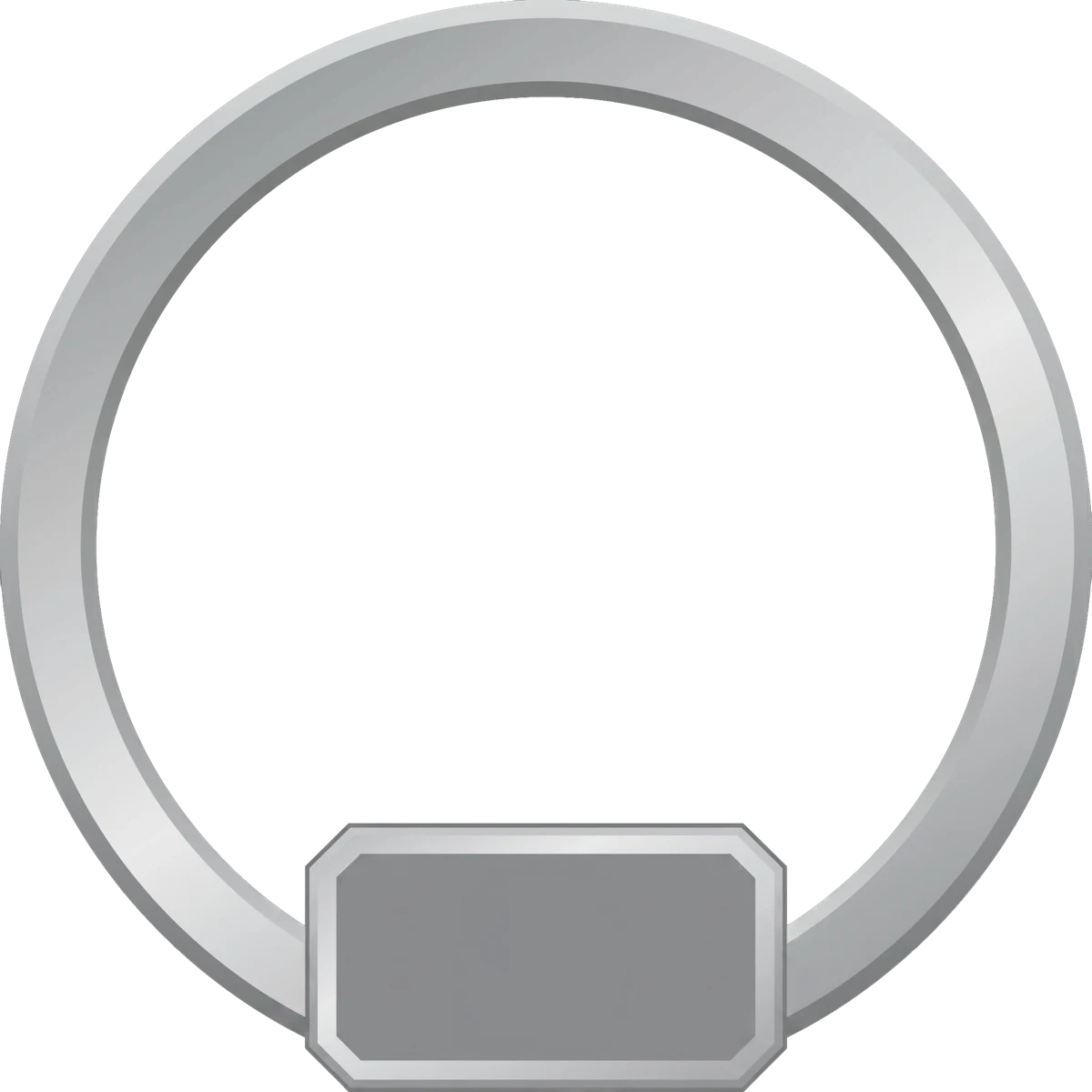Circular silver frame representing a new Here2Win Casino account profile